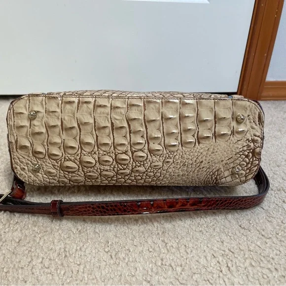 🌹🩸BRAHMIN SAND SANTANA MINI ASHER SATCHEL BAG🩸 - Picture 6 of 13